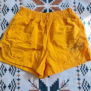 Vintage 80s Palmetto Brand Bright Yellow Shorts